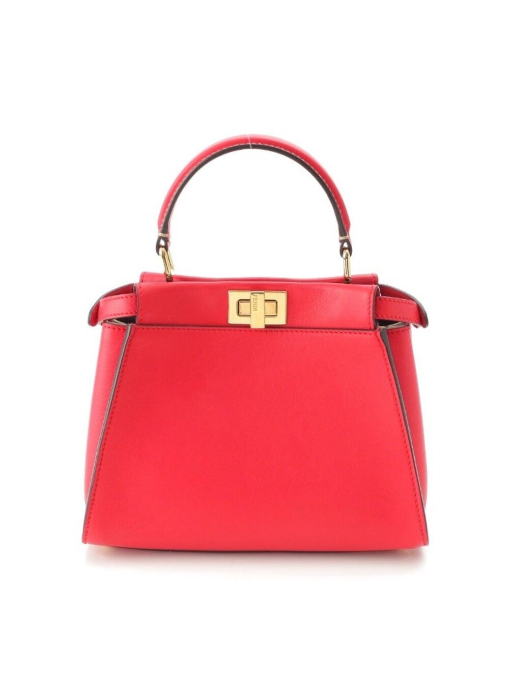 Fendi Mini Peekaboo Leather 2-Way Handbag
